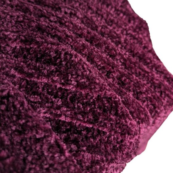 Forever 21 Burgundy Soft Fluffy  Knit Long Sleeve Sweater Women Size Large - Picture 9 of 9